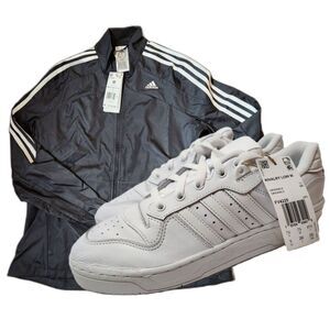 Adidas Women’s Bundle – Size 9 Sneakers and Medium Jacket – New Athleisure Set